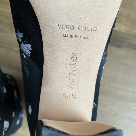 [Zac Posen] NWOB Inez Brocade Floral Block Heel Boot 38.5 - Picture 16 of 16